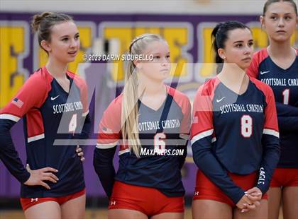 Thumbnail 3 in Scottsdale Christian Academy vs Odyssey Institute (AIA 3A Round 1 Playoff) photogallery.