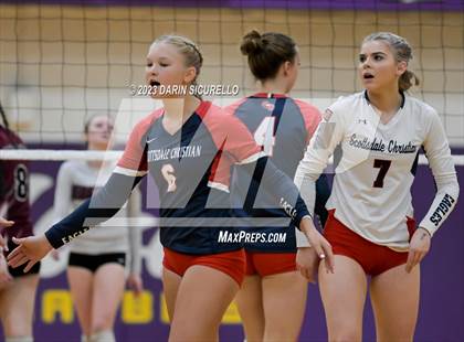 Thumbnail 1 in Scottsdale Christian Academy vs Odyssey Institute (AIA 3A Round 1 Playoff) photogallery.