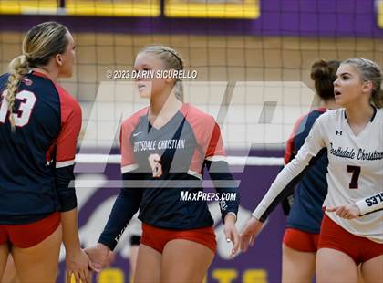 Thumbnail 1 in Scottsdale Christian Academy vs Odyssey Institute (AIA 3A Round 1 Playoff) photogallery.