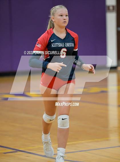 Thumbnail 3 in Scottsdale Christian Academy vs Odyssey Institute (AIA 3A Round 1 Playoff) photogallery.