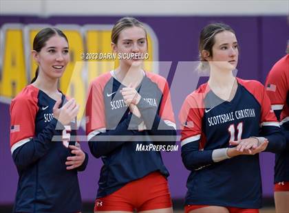 Thumbnail 1 in Scottsdale Christian Academy vs Odyssey Institute (AIA 3A Round 1 Playoff) photogallery.