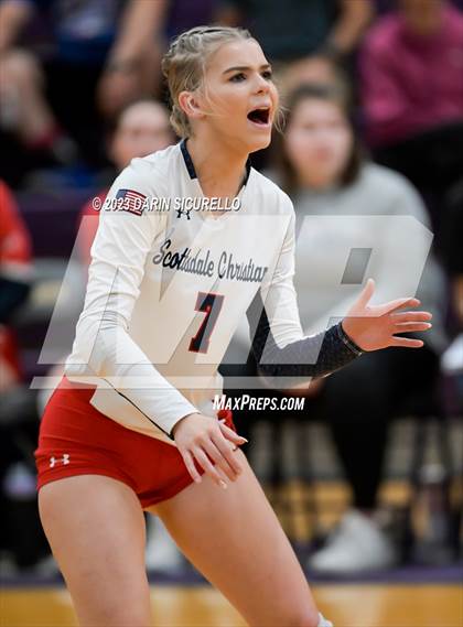Thumbnail 2 in Scottsdale Christian Academy vs Odyssey Institute (AIA 3A Round 1 Playoff) photogallery.