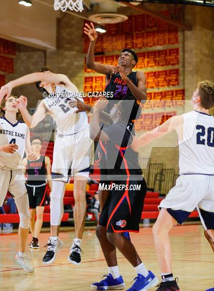 Thumbnail 1 in Notre Dame (SO) vs. St. Joseph Notre Dame (Torrey Pines Holiday Classic) photogallery.