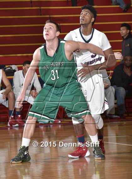 Thumbnail 3 in Modesto Christian vs. St. Mary's (Father Barry Christmas Classic) photogallery.