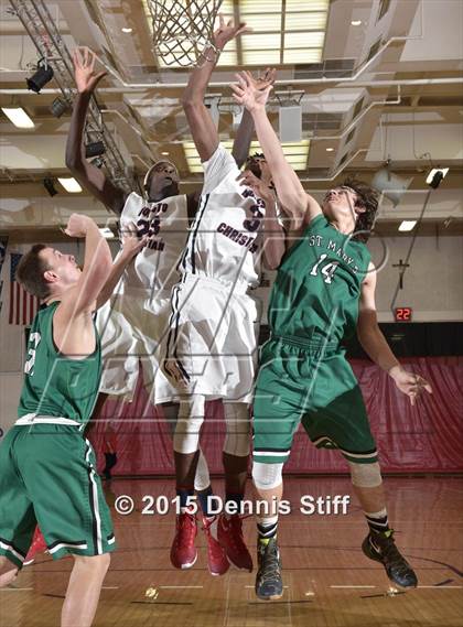 Thumbnail 2 in Modesto Christian vs. St. Mary's (Father Barry Christmas Classic) photogallery.