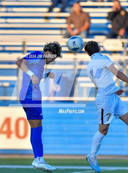 Thumbnail 1 in Navasota vs. San Elizario (UIL 4A Soccer Semifinal) photogallery.