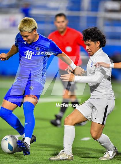 Thumbnail 1 in Navasota vs. San Elizario (UIL 4A Soccer Semifinal) photogallery.