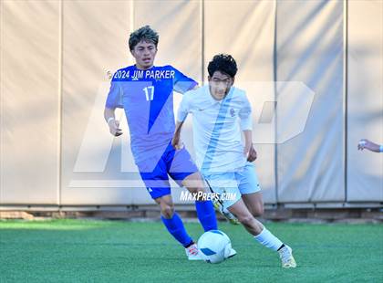 Thumbnail 2 in Navasota vs. San Elizario (UIL 4A Soccer Semifinal) photogallery.