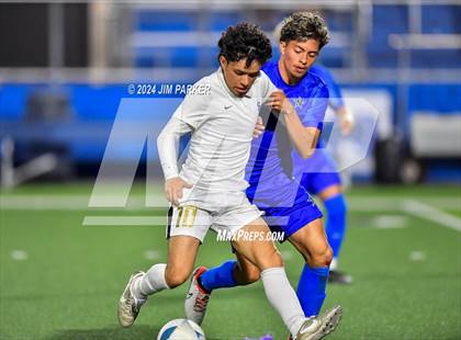 Thumbnail 1 in Navasota vs. San Elizario (UIL 4A Soccer Semifinal) photogallery.