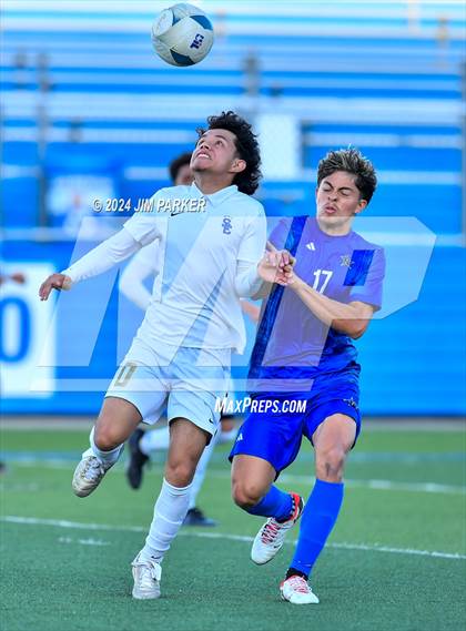 Thumbnail 1 in Navasota vs. San Elizario (UIL 4A Soccer Semifinal) photogallery.