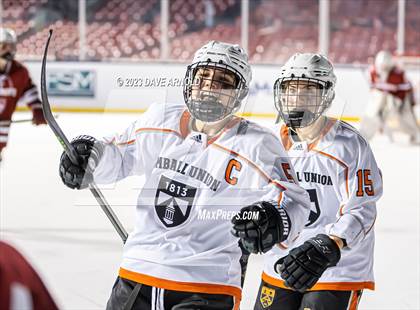 Thumbnail 2 in Governor's Academy vs. Kimball Union Academy (Scrimmage - Frozen Fenway) photogallery.