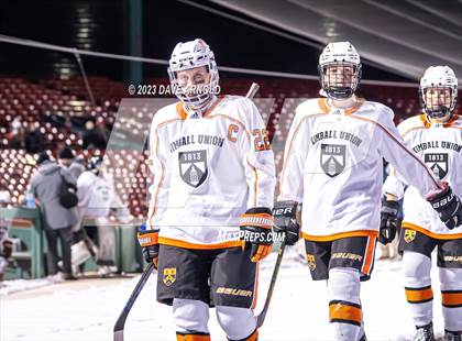 Thumbnail 1 in Governor's Academy vs. Kimball Union Academy (Scrimmage - Frozen Fenway) photogallery.