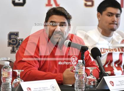 Thumbnail 1 in Trinity League Media Day - Orange Lutheran photogallery.