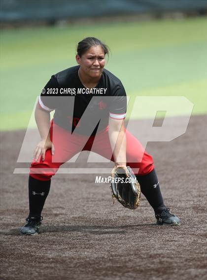 Thumbnail 1 in Arlington Martin @ Highland Park (UIL 6A Softball Region II B-District) photogallery.