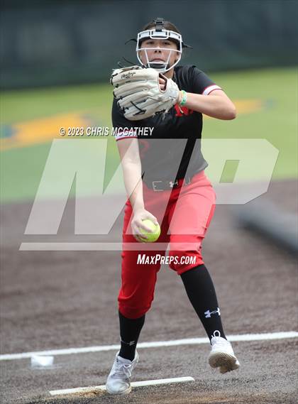 Thumbnail 1 in Arlington Martin @ Highland Park (UIL 6A Softball Region II B-District) photogallery.