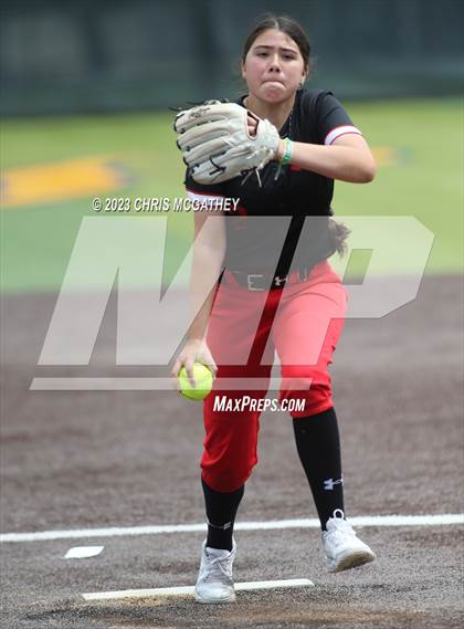 Thumbnail 2 in Arlington Martin @ Highland Park (UIL 6A Softball Region II B-District) photogallery.
