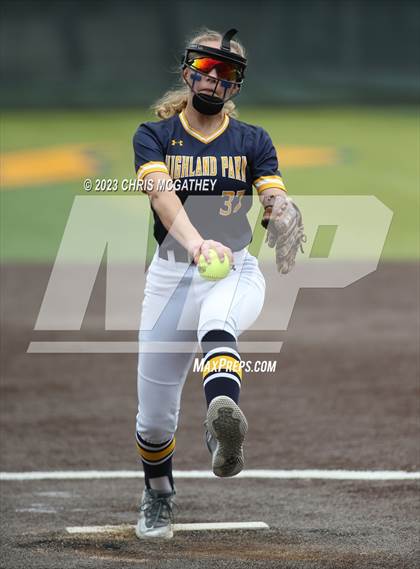 Thumbnail 3 in Arlington Martin @ Highland Park (UIL 6A Softball Region II B-District) photogallery.