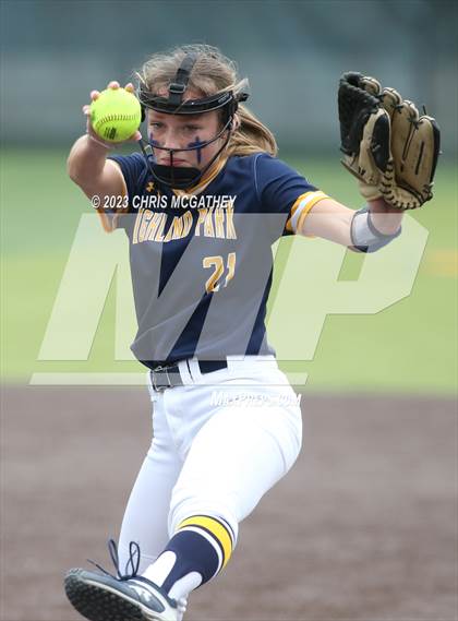 Thumbnail 2 in Arlington Martin @ Highland Park (UIL 6A Softball Region II B-District) photogallery.