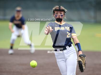 Thumbnail 1 in Arlington Martin @ Highland Park (UIL 6A Softball Region II B-District) photogallery.