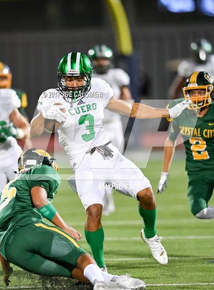 Thumbnail 2 in Cuero Vs Crystal City (Class 4A Div 2 Second Round) photogallery.