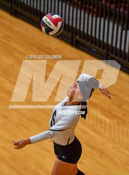 Thumbnail 2 in Brennan vs Roosevelt [Theodore] (NEISD Volleyball Tournament) photogallery.