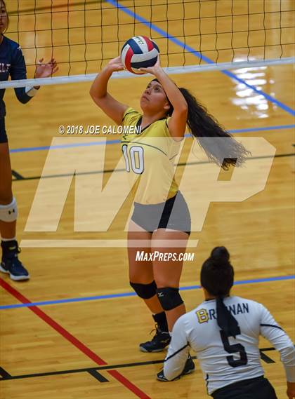 Thumbnail 1 in Brennan vs Roosevelt [Theodore] (NEISD Volleyball Tournament) photogallery.