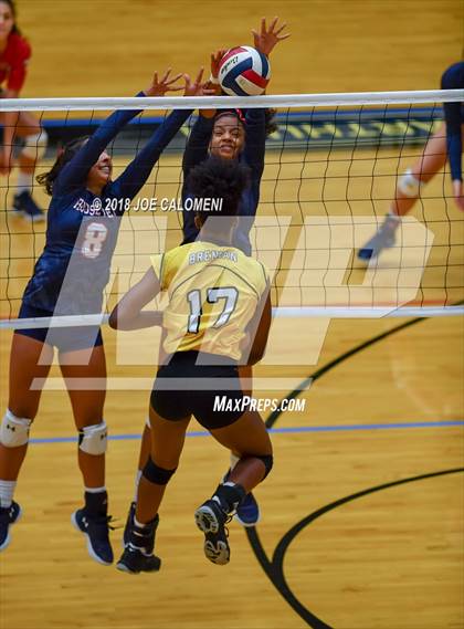 Thumbnail 3 in Brennan vs Roosevelt [Theodore] (NEISD Volleyball Tournament) photogallery.