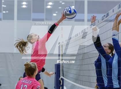 Thumbnail 3 in North Cobb Christian vs. Mt. Bethel Christian Academy (Lovett Block Party) photogallery.