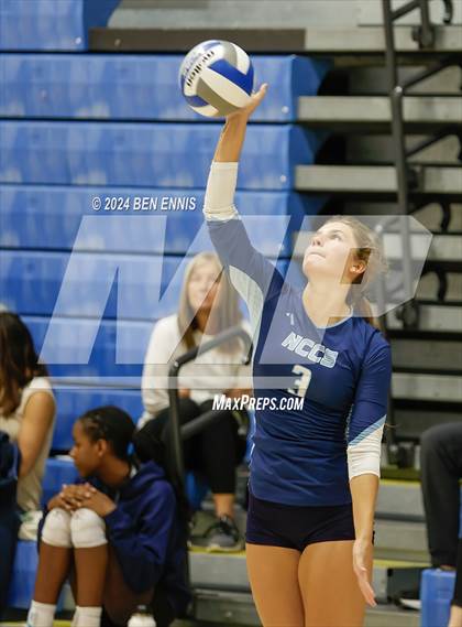 Thumbnail 2 in North Cobb Christian vs. Mt. Bethel Christian Academy (Lovett Block Party) photogallery.