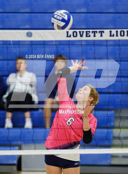 Thumbnail 3 in North Cobb Christian vs. Mt. Bethel Christian Academy (Lovett Block Party) photogallery.