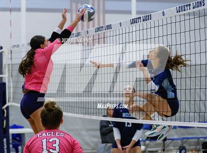 Thumbnail 1 in North Cobb Christian vs. Mt. Bethel Christian Academy (Lovett Block Party) photogallery.
