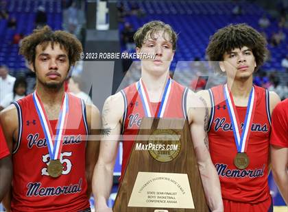 Thumbnail 1 in Kimball vs. Veterans Memorial (UIL 5A Basketball State Semifinal Medal Ceremony) photogallery.