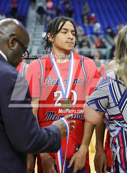 Thumbnail 2 in Kimball vs. Veterans Memorial (UIL 5A Basketball State Semifinal Medal Ceremony) photogallery.