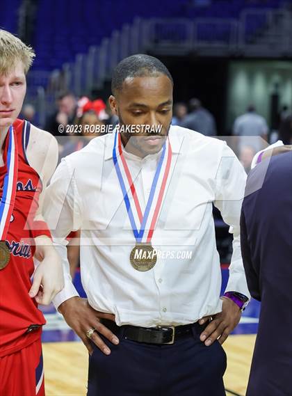Thumbnail 2 in Kimball vs. Veterans Memorial (UIL 5A Basketball State Semifinal Medal Ceremony) photogallery.