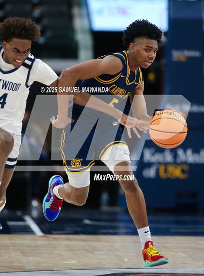 Thumbnail 2 in Brentwood School vs Campbell Hall (Trinity-Mission League Show @ Intuit Dome) photogallery.