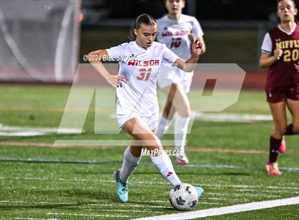 Thumbnail 3 in Wilson @ Governor Mifflin (PIAA District 3 First Round) photogallery.