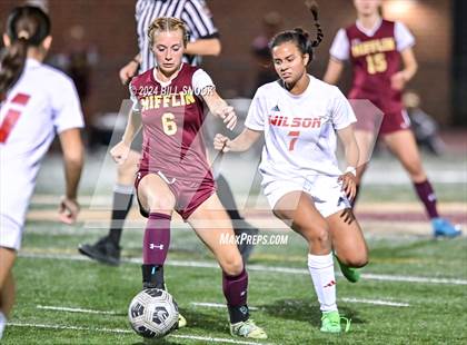 Thumbnail 2 in Wilson @ Governor Mifflin (PIAA District 3 First Round) photogallery.