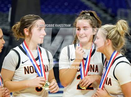 Thumbnail 3 in Nocona vs. San Saba (UIL 2A Basketball Division I Final Medal Ceremony) photogallery.