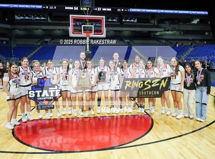 Thumbnail 3 in Nocona vs. San Saba (UIL 2A Basketball Division I Final Medal Ceremony) photogallery.