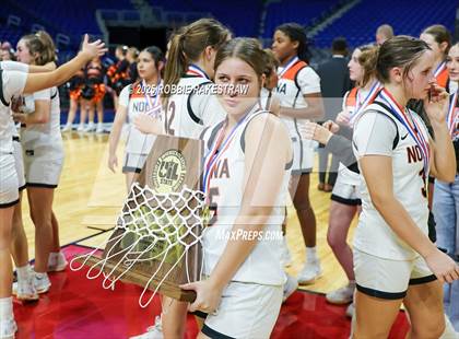 Thumbnail 3 in Nocona vs. San Saba (UIL 2A Basketball Division I Final Medal Ceremony) photogallery.