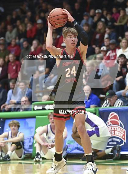 Thumbnail 1 in Brownsburg vs Brownstown Central (Hall of Fame Game)  photogallery.