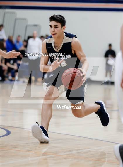 Thumbnail 3 in Chaminade vs Notre Dame (SO)  (4th Annual West Valley Thanksgiving Tip-Off Classic) photogallery.