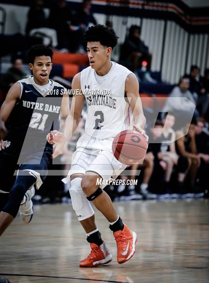 Thumbnail 3 in Chaminade vs Notre Dame (SO)  (4th Annual West Valley Thanksgiving Tip-Off Classic) photogallery.