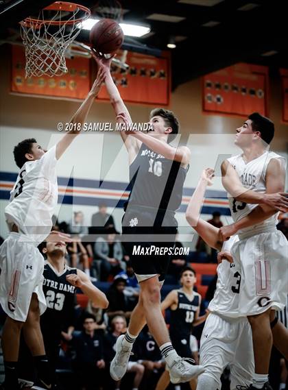 Thumbnail 2 in Chaminade vs Notre Dame (SO)  (4th Annual West Valley Thanksgiving Tip-Off Classic) photogallery.