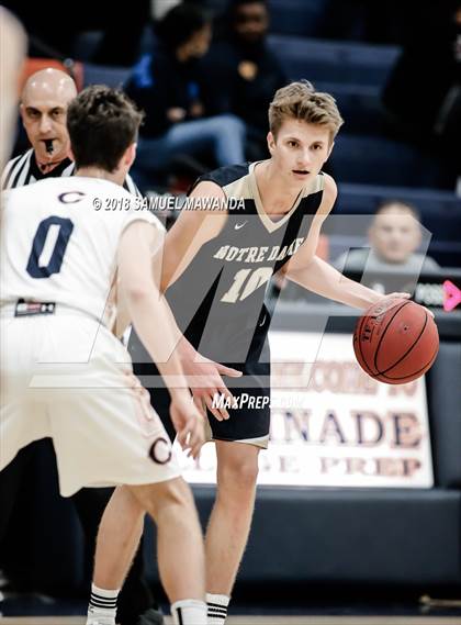 Thumbnail 2 in Chaminade vs Notre Dame (SO)  (4th Annual West Valley Thanksgiving Tip-Off Classic) photogallery.