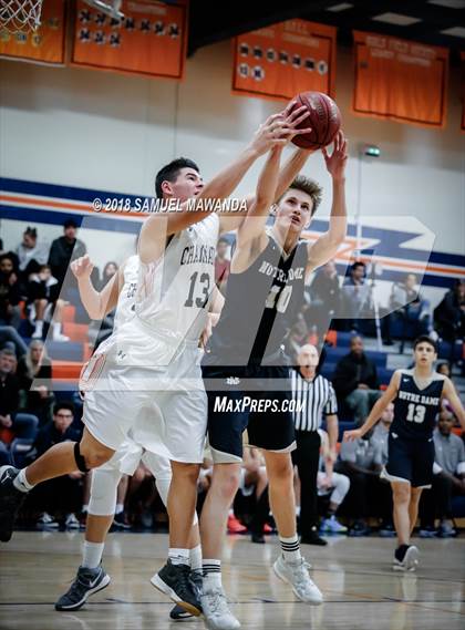Thumbnail 1 in Chaminade vs Notre Dame (SO)  (4th Annual West Valley Thanksgiving Tip-Off Classic) photogallery.