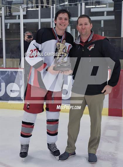 Thumbnail 3 in Centennial vs Horizon (AHSHA D1 Championship Awards) photogallery.