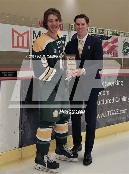 Thumbnail 3 in Centennial vs Horizon (AHSHA D1 Championship Awards) photogallery.