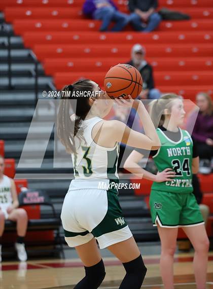 Thumbnail 1 in North Central vs Wood Memorial (IHSAA 1A Semi State Semi Final) photogallery.