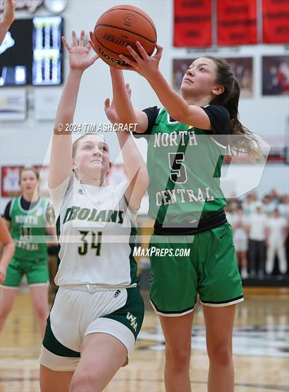 Thumbnail 1 in North Central vs Wood Memorial (IHSAA 1A Semi State Semi Final) photogallery.